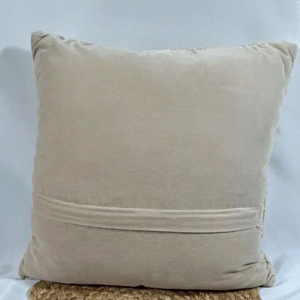 Autumn Fall Sunflower Flower Hook Wool Front Cotton Back Throw Pillow 16